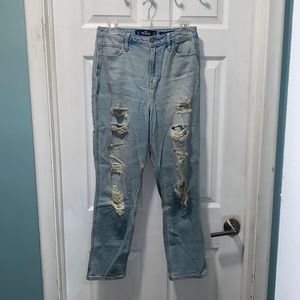 Hollister curvy ultra high rise mom jean